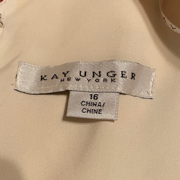 Kay Unger Multicolor Floral A-Line Dress - Picture 4 of 5